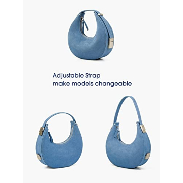 Stylish DONNAIN Denim Suede Hobo Handbag for Women