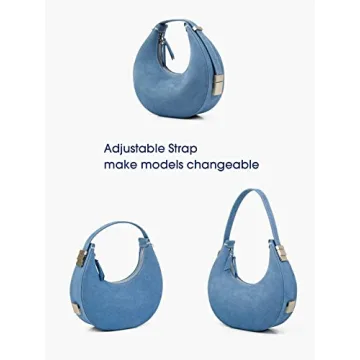 Stylish DONNAIN Denim Suede Hobo Handbag for Women