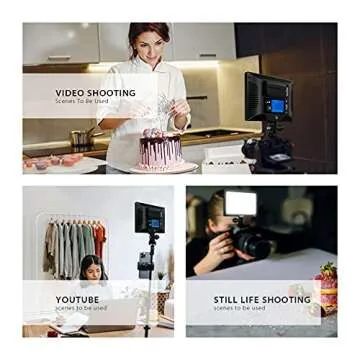 Switti S20 Camera Light, LED Light Mounted on DSLR Cameras/Camcorder, Portable Video Light Panel for Photography, YouTube Video, Vlog Lighting| 3200K-5600K, CRI95+