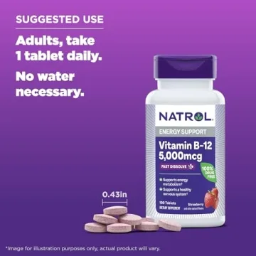 Natrol B12 Fast Dissolve Tablets for Energy Support