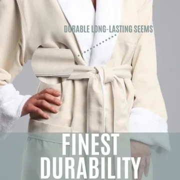 Luxurious MONARCH Plush Lined Microfiber Bath Robe for All
