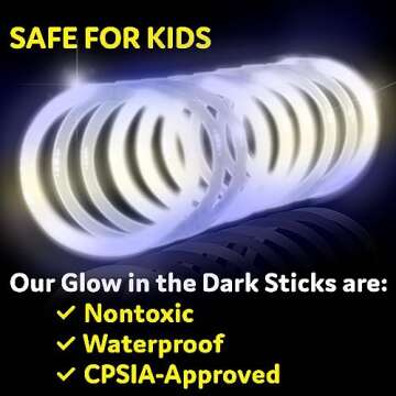 PartySticks White Glow Sticks 100pk - Glow Party Supplies