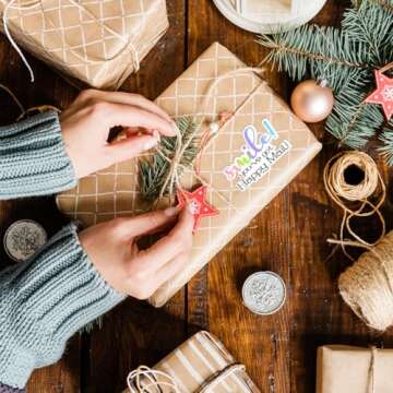 Smile You've Got Happy Mail Stickers,Happy Mail Sticker, Business Order Stickers,Gift Box Mail Stickers,Funny Stickers for Small Business,Small Business Packaging Stickers,500 PCS