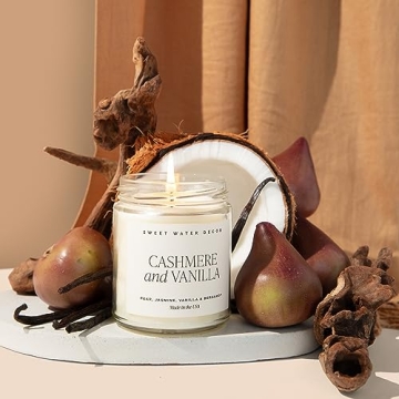 Cashmere and Vanilla Soy Candle - 9oz Luxe Aroma