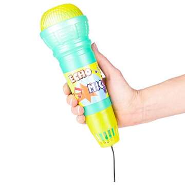Rhode Island Novelty 10 Inch Echo Microphone, Single Unit, Assorted
