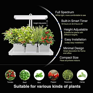 DIGLAB Indoor Garden Led Grow Light for Indoor Herb Growth