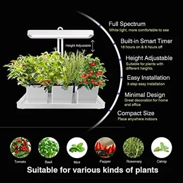 DIGLAB Indoor Garden Led Grow Light for Indoor Herb Growth