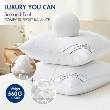 MIULEE 18x18 Inch Pillow Inserts - Pack of 4 Comfortable Supportive Throw Pillows