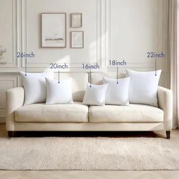 MIULEE 18x18 Inch Pillow Inserts for Comfort and Support