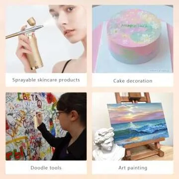 Premium Airbrush Kit with Compressor 48PSI for All Art Needs