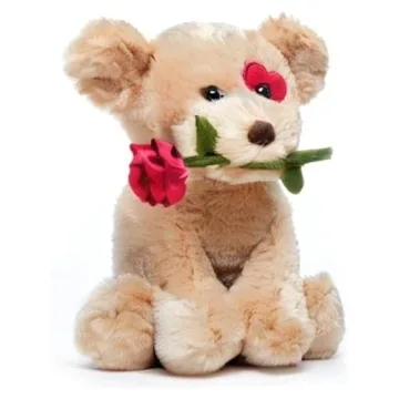 Bearington Conner Cuddlesmore 11 Inch Valentine's Plush Dog