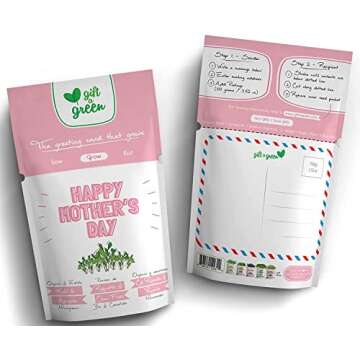 GIFT A GREEN MOTHER'S DAY CARD | Greeting Card Greeting Cards with Organic Microgreens! Just Like A ...