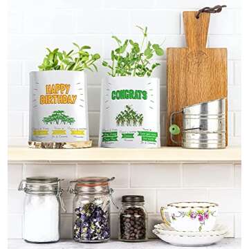 Gift a Green Mother's Day Card with Organic Microgreens