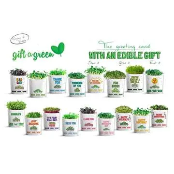 Gift a Green Mother's Day Card with Organic Microgreens