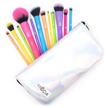 Buy MODA Totally Electric 13pc Makeup Brush Set Online