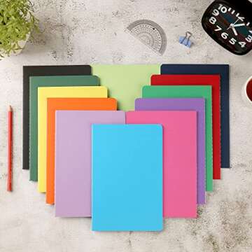 Labkiss 24 Pack Blank Notebooks - Multi Color Journals