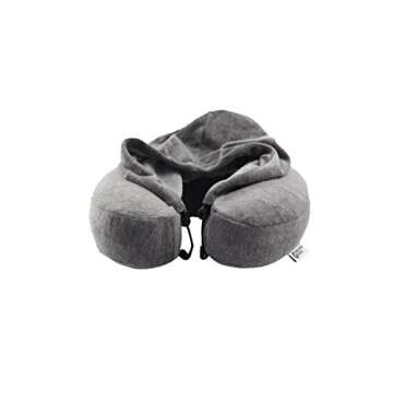 Luxury Memory Foam Neck Travel Pillow with Hoodie