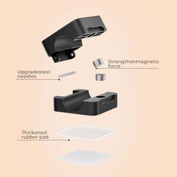 8 Pack Magnetic Cord Organizers for Tidy Cable Management