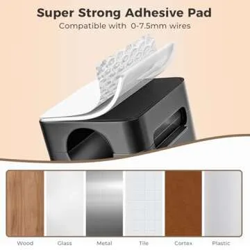 8 Pack Magnetic Cord Organizers for Tidy Cable Management