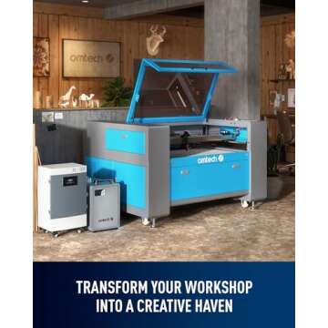 OMTech 100W CO2 Laser Engraver with Autofocus & Air Assist