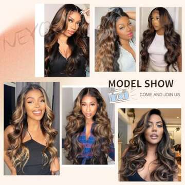 Ombre Lace Front Wig 26 Inch Human Hair HD Lace