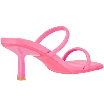 Vegan Square Toe Sandals Women Comfortable Low Heel Mules