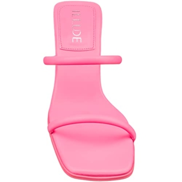 Vegan Square Toe Sandals Women Comfortable Low Heel Mules