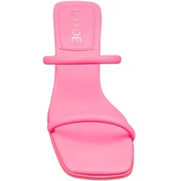 Vegan Square Toe Sandals Women Comfortable Low Heel Mules