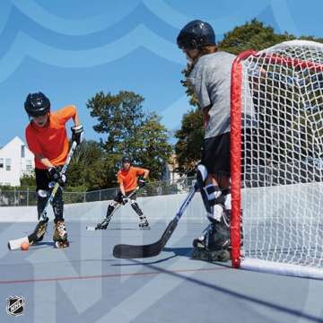 Franklin Sports NHL Youth Street Hockey Goal - Mini Steel Goal for Kids - 50" x 42" - Durable Design...