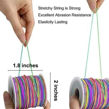 Vibrant 1mm Stretchy Bracelet String for Jewelry Making
