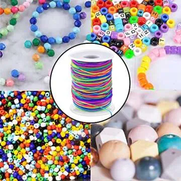 Vibrant 1mm Stretchy Bracelet String for Jewelry Making