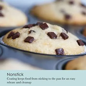 Chicago Metallic Non-Stick Muffin Top Pan for Perfect Baking
