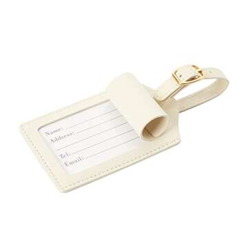 Initial Luggage Tag, PU Leather Luggage Tag, Embroidered Luggage Tag, Letter Luggage Tag, Monogramme...