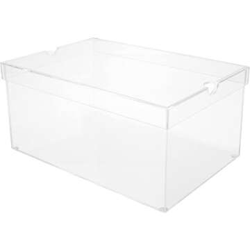OnDisplay Luxury Acrylic Shoe Box - Clear & Durable Storage