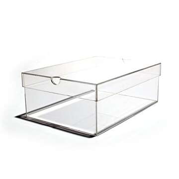OnDisplay Luxury Acrylic Shoe Box - Clear & Durable Storage