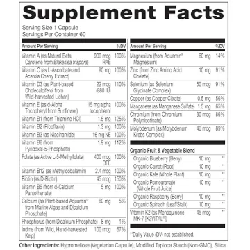 NATURELO Multivitamin for Women 50+ - Iron Free