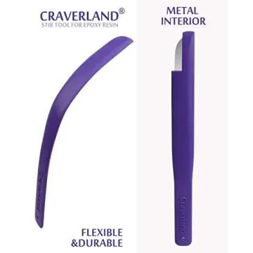 Epoxy Resin Supplies Tools Sticks, Stir Sticks Kit for Epoxy,4 Pack Blade-Shaped Mix Scrape Stir Rods for Epoxy Resin