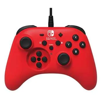 Nintendo Switch HORIPAD Wired Controller (Red) by HORI - Licensed by Nintendo