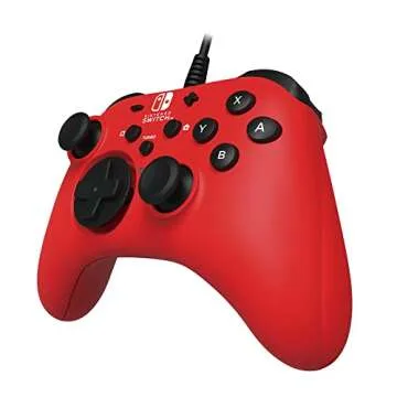 Nintendo Switch HORIPAD Wired Controller (Red) by HORI - Licensed by Nintendo