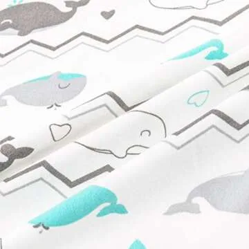 BROLEX Stretchy Nursing Pillow Covers 2 Pack Nursing Pillow Slipcovers for Breastfeeding Moms,Ultra Soft Snug Fits On Infant Nursing Pillow,Elephant & Whale