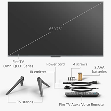 Amazon Fire TV 65" Omni QLED 4K UHD Smart TV + Protection Plan