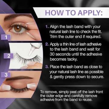 Ardell Glamour False Eyelashes Multipack 105 - Lightweight, Natural Volume Lashes, Comfortable, Easy to Apply, 4 Pairs, 1-Pack