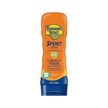 Banana Boat Sport Ultra SPF 65 Sunscreen Lotion, 8oz - High-Performance Protection