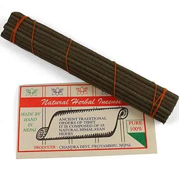 Mindful Market Natural Herbal Incense Organic Tibetan Sticks with Juniper Fair Trade