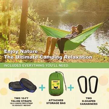 SZHLUX Camping Hammock - Portable Comfort for Adventures