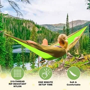 SZHLUX Camping Hammock - Portable Comfort for Adventures