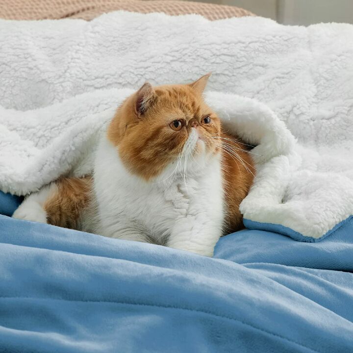 Sherpa Fleece Throw Blanket - Cozy & Soft Design