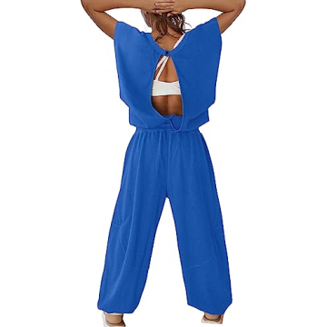 Stylish LAMISSCHE Women’s Wide Leg Jumpsuit with Pockets