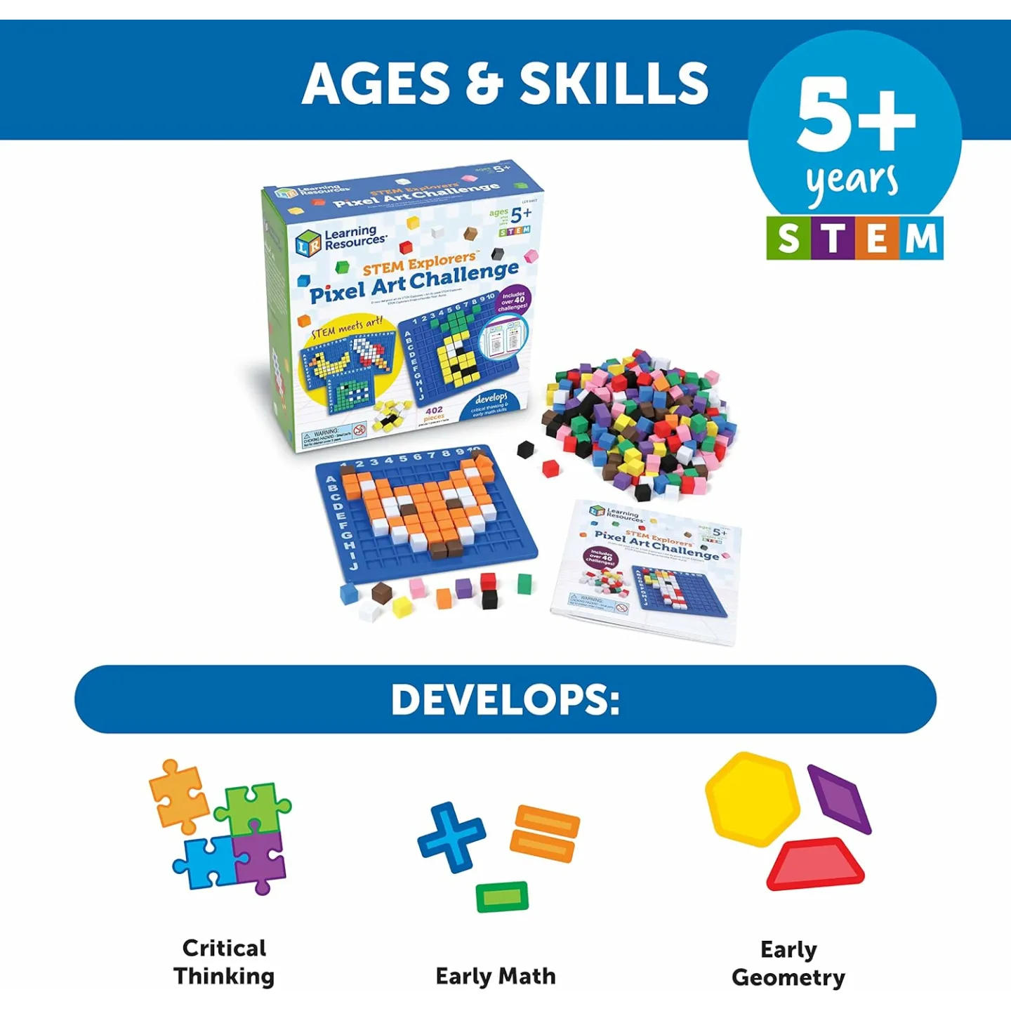 STEM Explorers Pixel Art Kit for Creative Kids