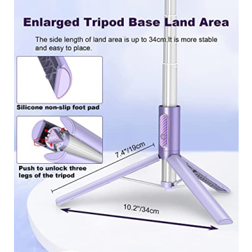 TONEOF 60 Inch Travel Tripod with Wireless Remote